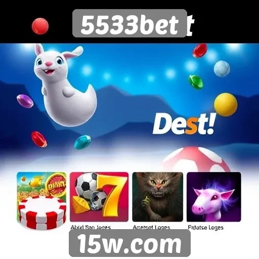 Variedade de jogos disponíveis na 5533bet